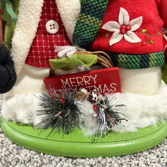 Holiday Snowman Table Decor w/ Merry Christmas Sign, Pre-owned. - Picture 3 of 7